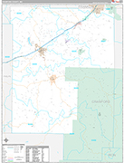 Crawford Wall Map Premium Style