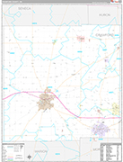 Crawford Wall Map Premium Style