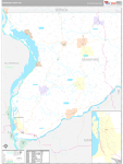 Crawford Wall Map Premium Style