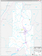 Crenshaw Wall Map Premium Style