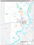 Crittenden Wall Map Premium Style