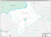 Crittenden Wall Map Premium Style
