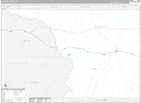 Crockett Wall Map Premium Style