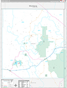 Crook Wall Map Premium Style