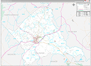 Culpeper Wall Map Premium Style