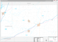 Cumberland Wall Map Premium Style