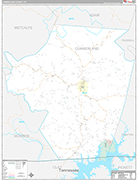 Cumberland Wall Map Premium Style