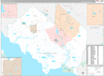 Cumberland Wall Map Premium Style