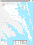 Currituck Wall Map Premium Style