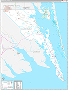 Currituck Wall Map Premium Style