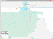 Daggett Wall Map Premium Style