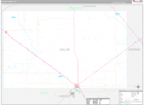 Dallam Wall Map Premium Style