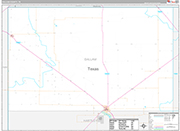 Dallam Wall Map Premium Style