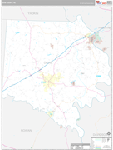 Davie Wall Map Premium Style