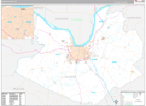 Daviess Wall Map Premium Style