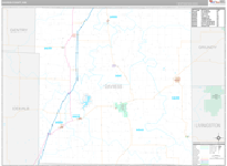 Daviess Wall Map Premium Style