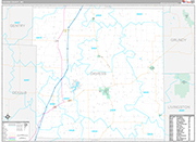 Daviess Wall Map Premium Style