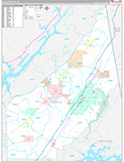 DeKalb Wall Map Premium Style
