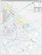 DeKalb Wall Map Premium Style