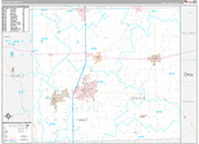 DeKalb Wall Map Premium Style