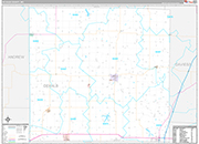 DeKalb Wall Map Premium Style