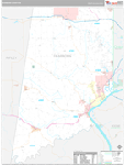 Dearborn Wall Map Premium Style