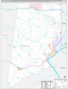 Dearborn Wall Map Premium Style