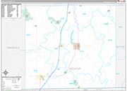 Decatur Wall Map Premium Style