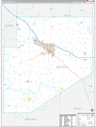 Decatur Wall Map Premium Style