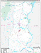Decatur Wall Map Premium Style
