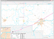 Defiance Wall Map Premium Style