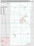 Dekalb County Wall Map Premium Style