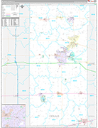 Dekalb County Wall Map Premium Style