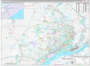 Delaware Wall Map Premium Style