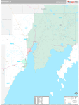 Delta County Wall Map Premium Style