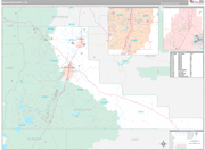 Deschutes Wall Map Premium Style