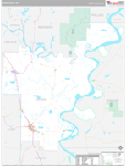 Desha Wall Map Premium Style