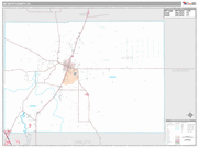 Desoto County Wall Map Premium Style