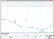 Deuel Wall Map Premium Style