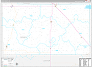 Dewey Wall Map Premium Style