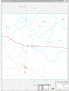 Dickens Wall Map Premium Style