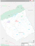 Dickenson Wall Map Premium Style