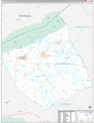 Dickenson Wall Map Premium Style