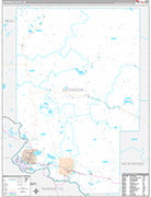 Dickinson Wall Map Premium Style