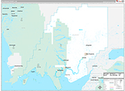 Dillingham Wall Map Premium Style