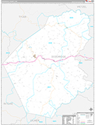 Doddridge Wall Map Premium Style
