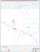 Donley Wall Map Premium Style