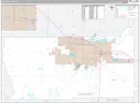 Dougherty Wall Map Premium Style