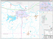 Douglas Wall Map Premium Style