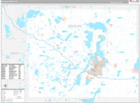 Douglas Wall Map Premium Style